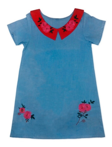 Imagen 3 de 6 de Vestido Muñeca Flores Para El Alma Bordado 45cm Amer Witty