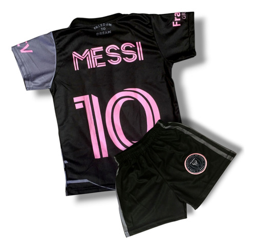 Conjunto Uniforme Fútbol Niños Messi Ínter Miami Negro Messi 6