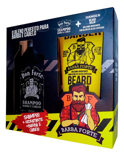 Combo Shampoo Barba Don Juan + Beard Balm Danger Barba Forte