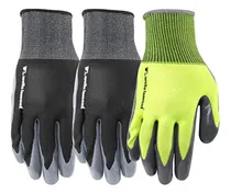 Comprar Guantes De Trabajo Con Revestimiento, Negro, Pack 3 Pares