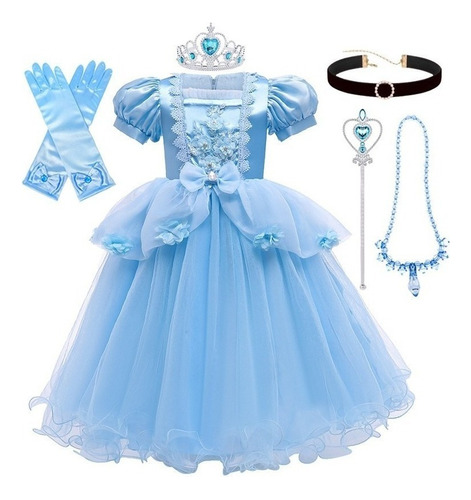 Disfraz De Cenicienta Para Niñas Princesa Halloween 1
