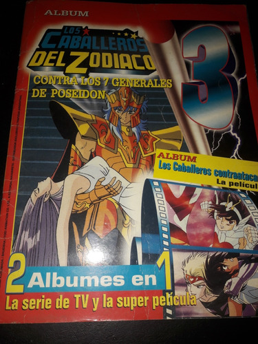 Album Figuritas Caballeros Del Zodiaco3 ,años 90 (completo)