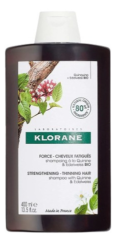 Shampoo Klorane Quinina Fortificante Y Estimulante, 400ml