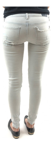 Jeans American Age Color Gris Talle Xs (Usado)