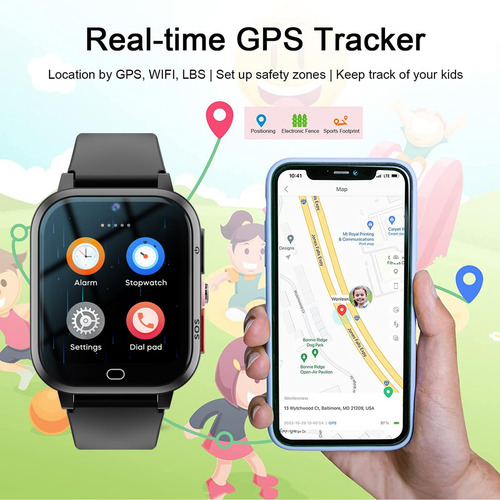 4g Kids Smart Watch Global Phone Watch Gps Tracker F6vms