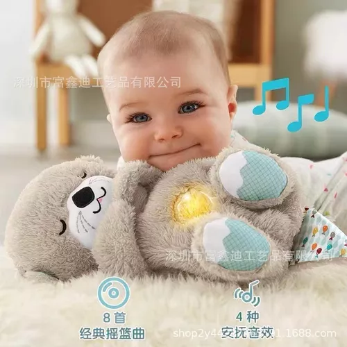 La Muñeca Que Calma Y Duerme, El Bebé Respira Nutrias Bebés