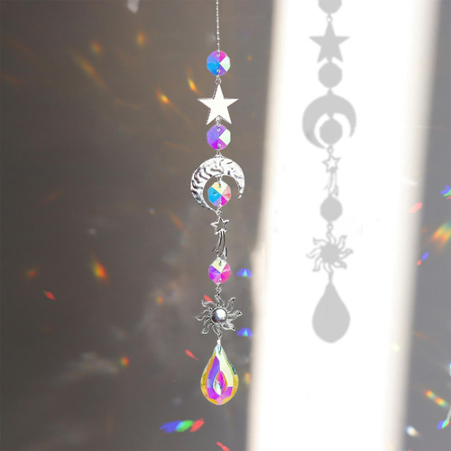 Aaa 2 Candelabro Wind Chimes Prismas De Cristal Colgante