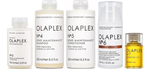 Olaplex N° 3 + N° 4 + N° 5 + N°6 + N° 7 Tratamiento Completo