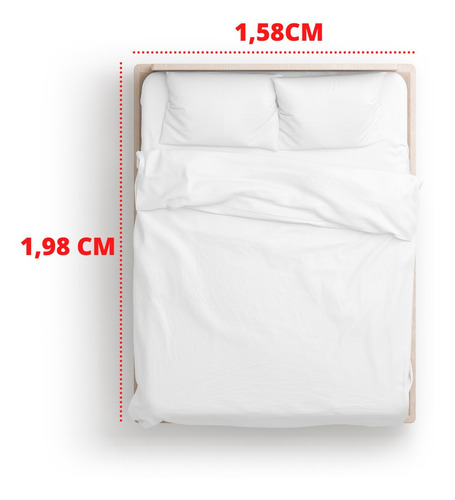 Lençol Queen Com Elástico 1,58x1,98x30 Microfibra Camesa