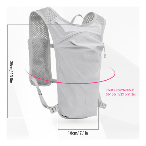 Nova Chaleco Running Hydion De 5 Litros Con Bolsa De Agua