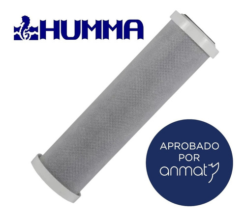 Imagen 8 de 10 de Cartucho Repuesto Filtro Carbon Activado Humma Matrik Anmat