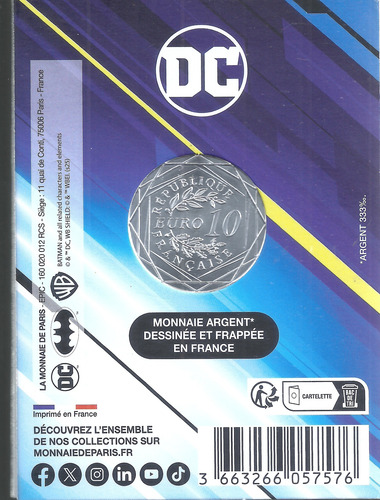 Set 10 Euro 2025 The Joker Et Harley Quinn Dc