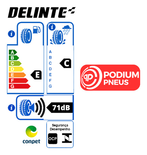 4 Pneu 195/60r15 Ds2 Tl 88v Delinte Sandero Cobalt Fiesta