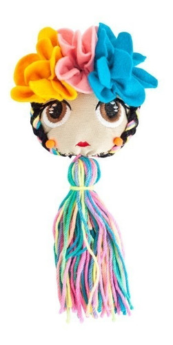 Hermosos Llaveros Artesanales Frida Para Bolsa