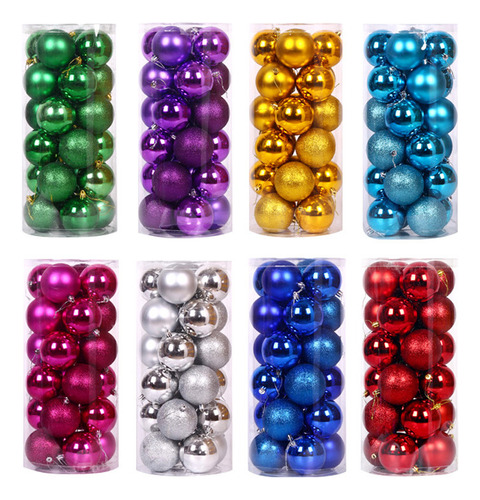 Juego De 24 Bolas De Tambor De Cross-border Ornaments