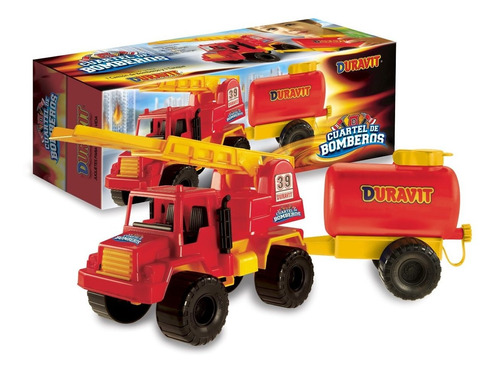 Set Bomberos 207 Cuartel Camion Para Nenes Plastico Duravit