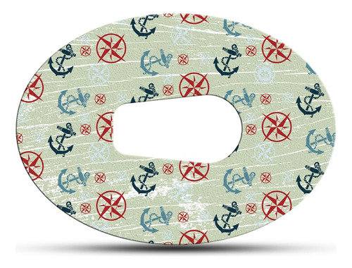 Dex Styles Ocean - Parches Adhesivos Dexcom G6, Herméticos,