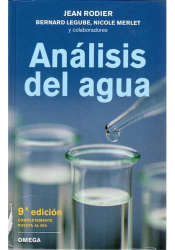 Libro Analisis Del Agua 9. Ed. - Rodier, Jean