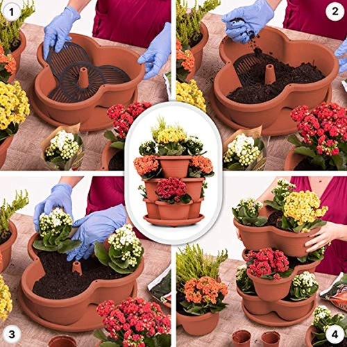 Imagen 3 de 6 de Jardinera Vertical Apilable Para Vegetale