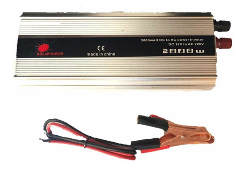 Imagen 9 de 9 de Convertidor Inversor 12v 220v 2000w Usb Camping Heladeras