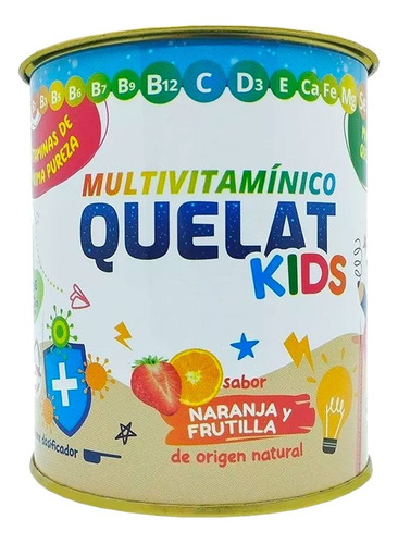 Quelat Kids Multivitaminico Sabor Naranja Y Frutilla 150 Grs