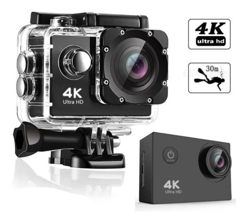 Camara Deportiva Go Pro 4k Sumergible 30m Con Wifi