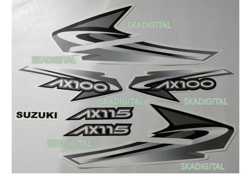Kit Completo De Calcomanías  Suzuki Ax 100/115