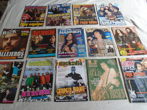Lote De 15 Revistas De Rock - Oferta!