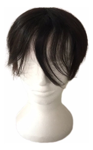 Prótese Capilar 16x12 Para Topo - Cabelo Humano 15cm 0,5mm Castanho Natural 16x12