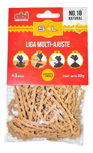 Liga Sol Color Natural Multi-ajuste C/80gr #18