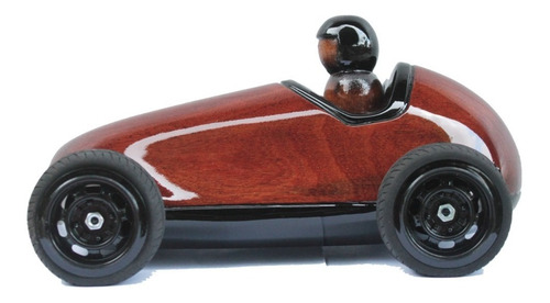 Carrinho De Madeira Maciça, Miniatura Formula 1, Decoração