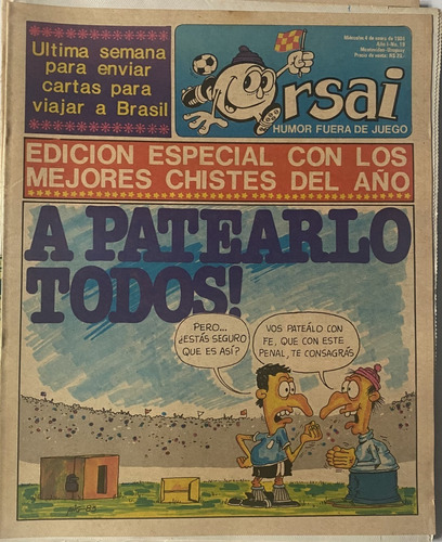 Orsai, Humor Fuera De Juego, Fútbol Chistes 1984, 16 Pág, Z4