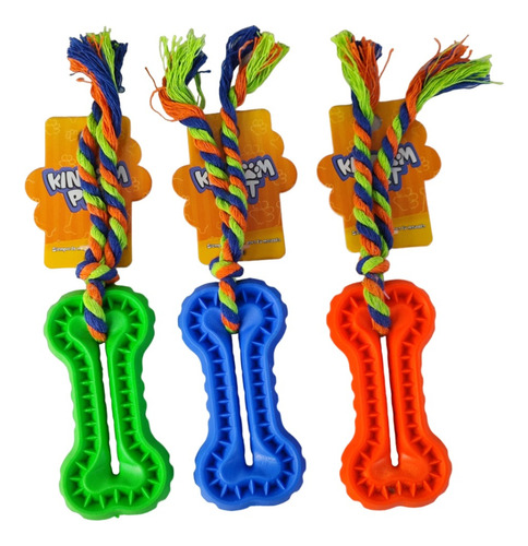 Juguete Goma Hueso Masticable Mascotas Perros Dientes Gel