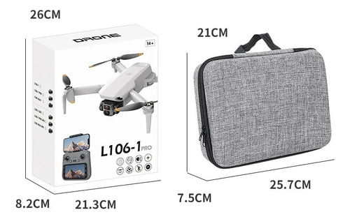 Drone Profissional L106 Max Câmera 8k Motor Sem Escova Oas