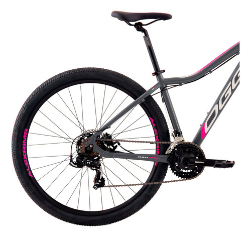 Bicicleta Mtb Oggi Float Sport 21v Aro 29 Freio Disco Cor Grafite/cinza/rosa Quadro 17