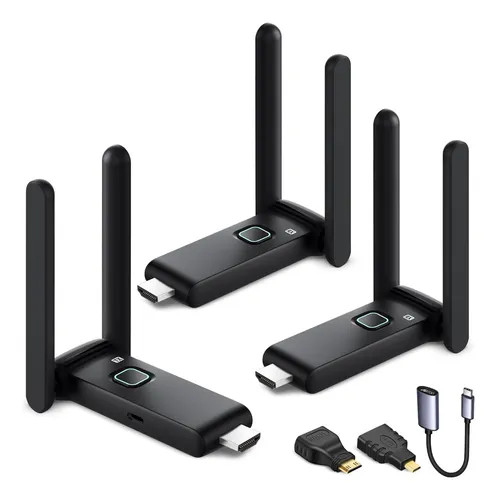 Transmisor Hdmi Inalámbrico Y Dos Receptor4k, Plug And Play