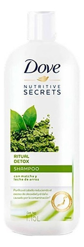 Shampoo Dove Ritual Detox 1.15 L Con Matcha Y Leche De Arroz