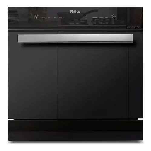 Lava-louças Pll10 10 Serviços 6 Programas Embutir Painel Dig Preto 127v