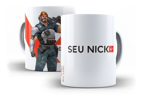 Caneca Brimstone Valorant Com Nick Personalizado.