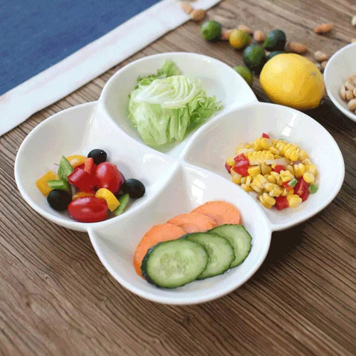 Plato Con Compartimentos Para Platos De Comida