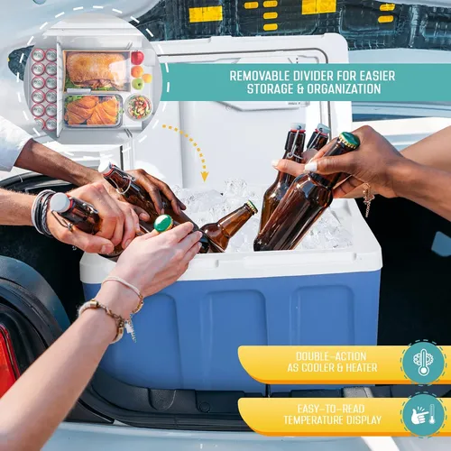 K-box Nevera Eléctrica Y Calentador Con Ruedas Para Coche...