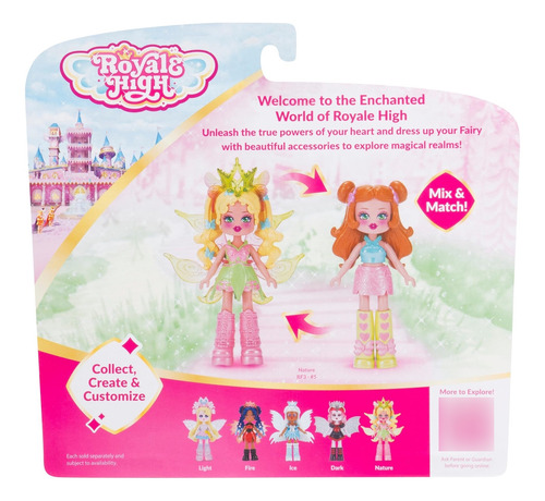 Muñeca De Moda Nature Fairy 3 Pulgadas Con 9 Accesorios