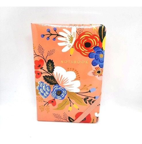 Libreta Anotador 10x16 Notebook Rayado Flores Varios Colores