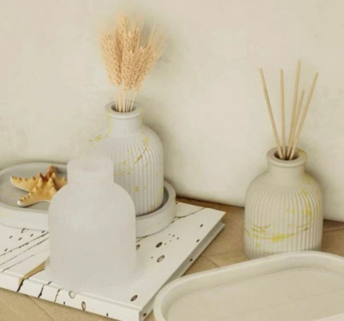 Molde Silicona Para Florero - Ceramica Transparente