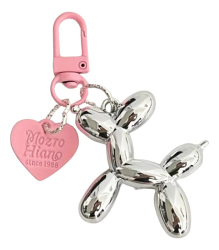 Llavero Perro Globo Inflable Corazón Joya Colores Varios