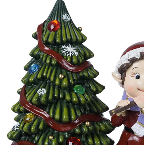 Decoración De Árbol De Navidad De Navidad De Mesa, Resina