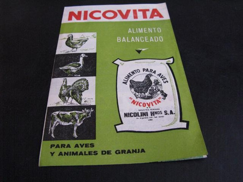 Burun Danga: Brochure Antiguo Nicovita Pollos B1-b5 Bhh