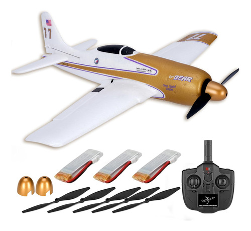 Avion Rc Con 3 Baterias Y Cargador Multiple Xk A260 F8f Rc A