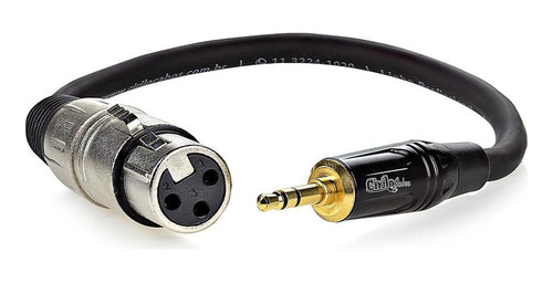 Cabo Xlr Para P2 Áudio Profissional Estereo - 10 Mt