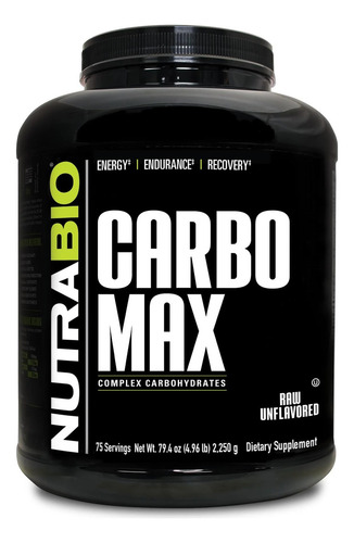 Nutrabio Carbomax - Maltodextrina Sin Sabor, 2,26kg